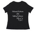 Following My Dreams, a Black Women's Relaxed V-Neck Tee