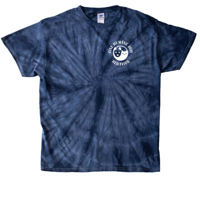 Training Humans To Speak Pet, a Navy Classic Tie Dye Tee