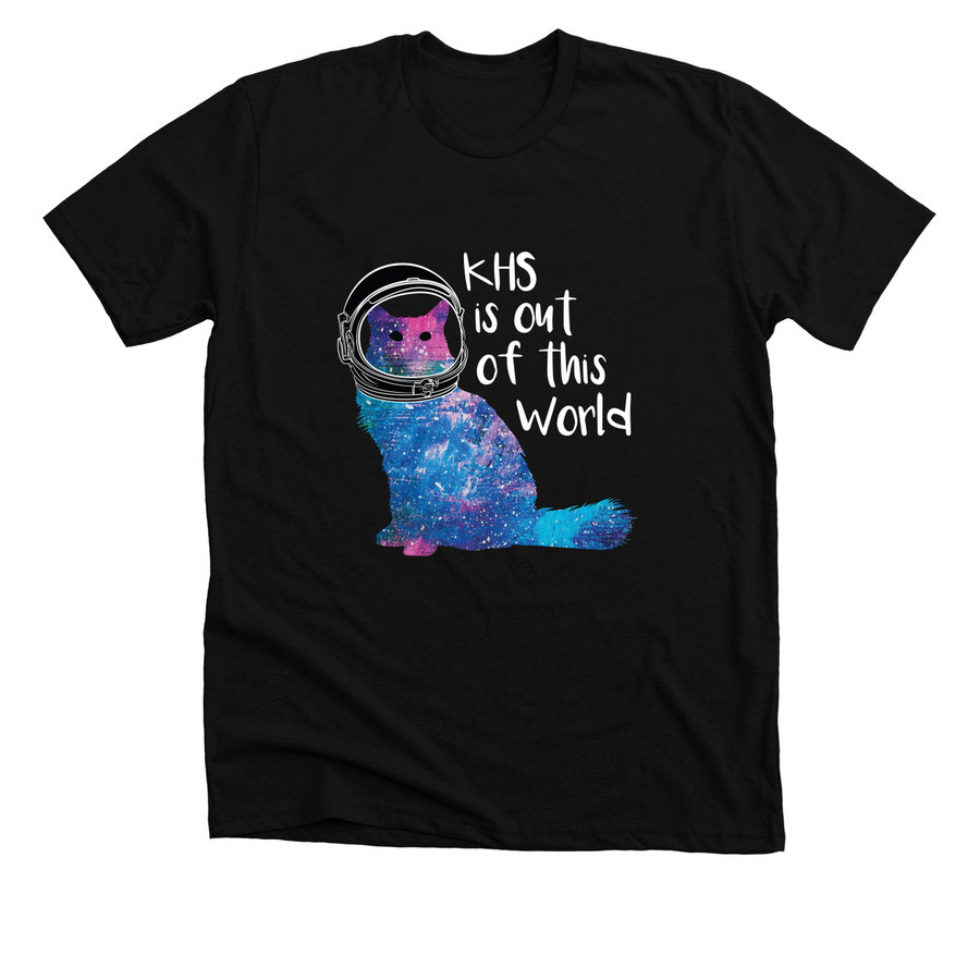 KHS is out of this World, a Solid Black Blend Premium Unisex Tee