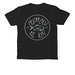 Fish Pocket Tee, a Black Comfort Colors Pocket Tee (back-view)