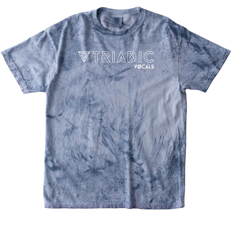 Triadic Vocals - Geometric Design, a Ocean Comfort Colors Colorblast Tee