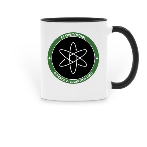 Logistics Patch (Mug), a Black Two-Tone Ceramic Mug