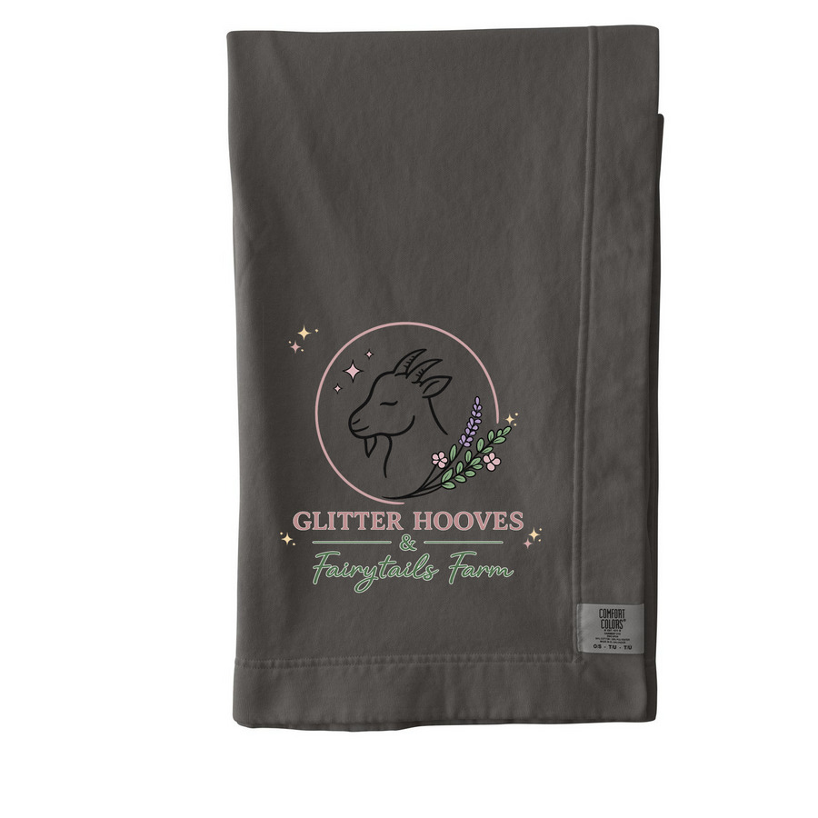 Fleece Blanket, a Pepper Comfort Colors Blanket