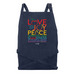 Fruits of Spirit Recycled Denim Apron, a Indigo Denim Recycled Denim Bib Apron