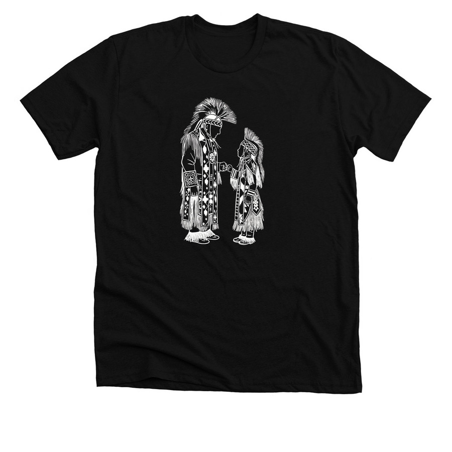 Looking Up, Learning the Way, a Solid Black Blend Premium Unisex Tee