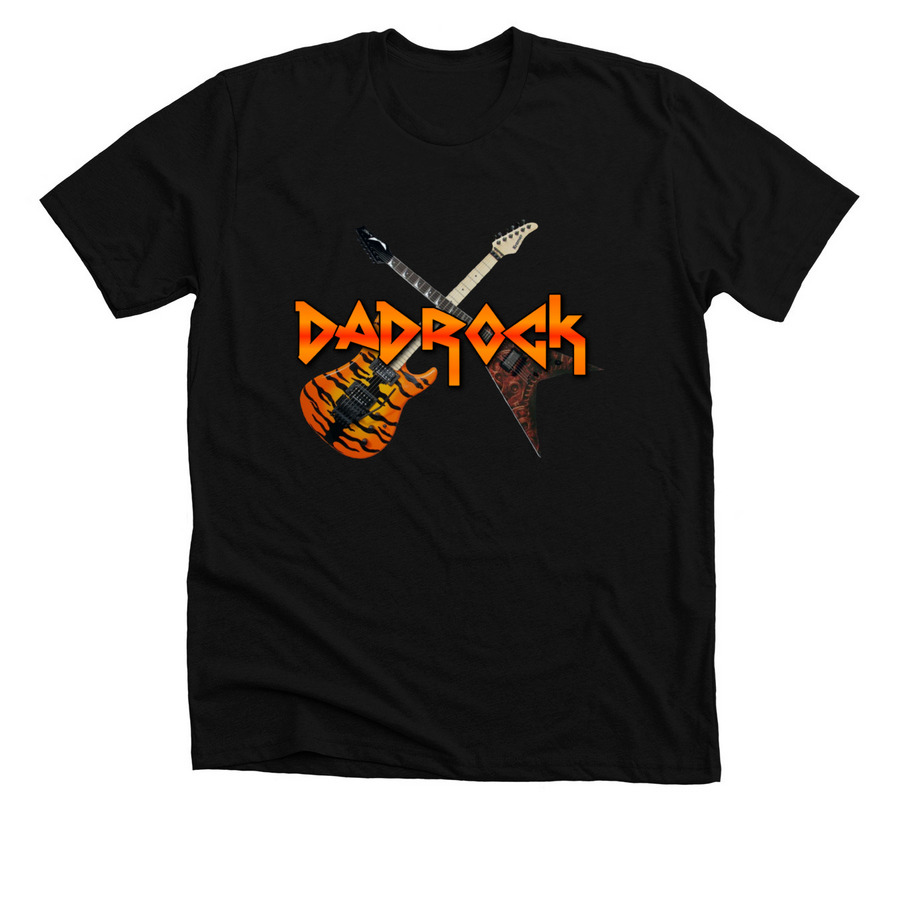DadRock Metal T, a Solid Black Blend Premium Unisex Tee