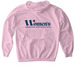 WHA Our Voice is Our Power, a Light Pink Gildan Softstyle Pullover Hoodie (back-view)