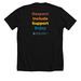 Sweatshirts and T-Shirts, a Solid Black Blend Premium Unisex Tee (back-view)