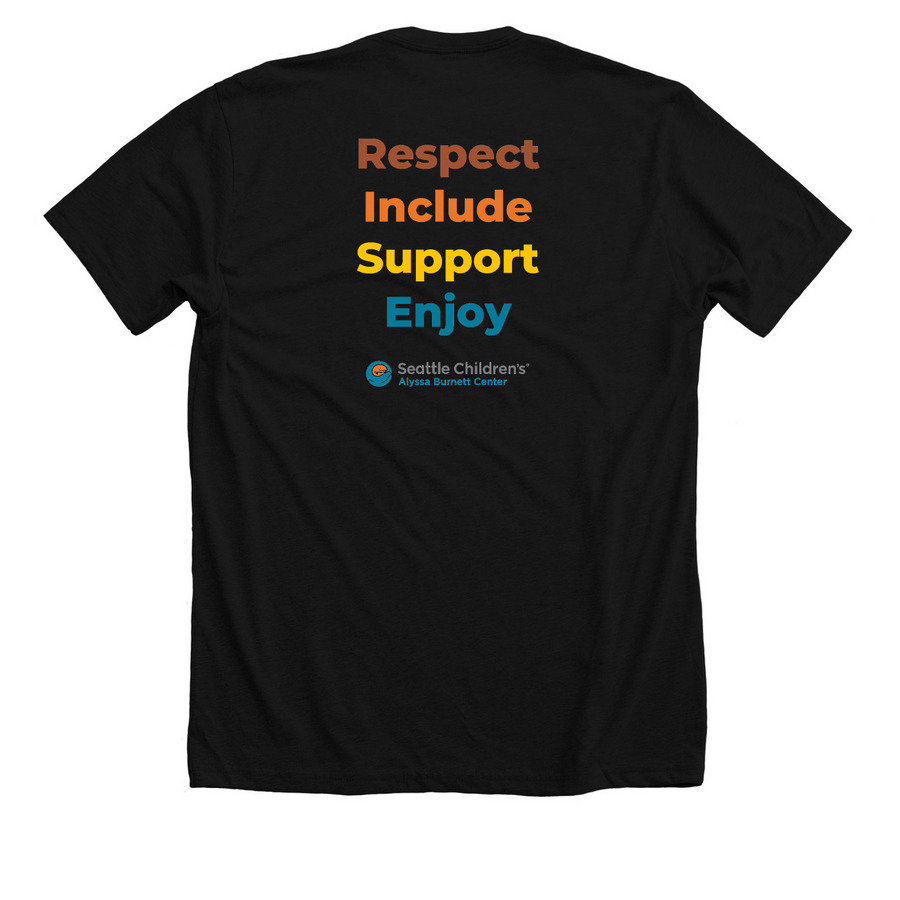 Sweatshirts and T-Shirts, a Solid Black Blend Premium Unisex Tee (back-view)