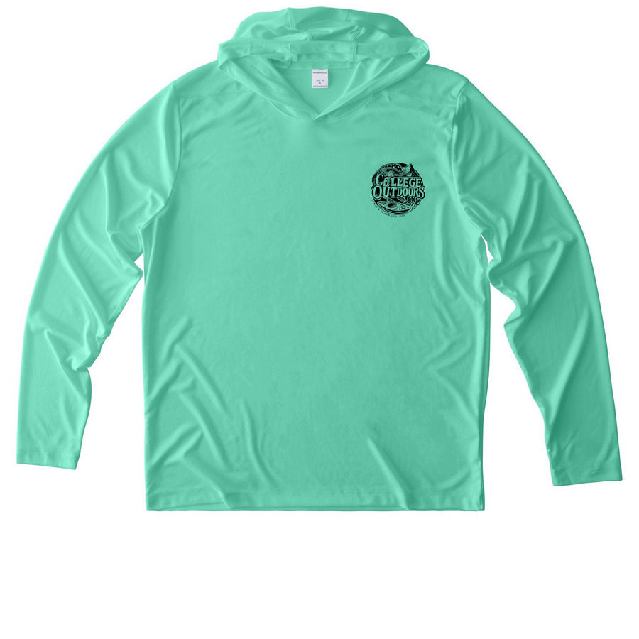Activewear and Sun Shirts, a Bright Seafoam UV Performance Long Sleeve Hoodie