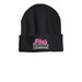 Pink Rebellion Beanie, a Heather Charcoal Printed Cuffed Beanie