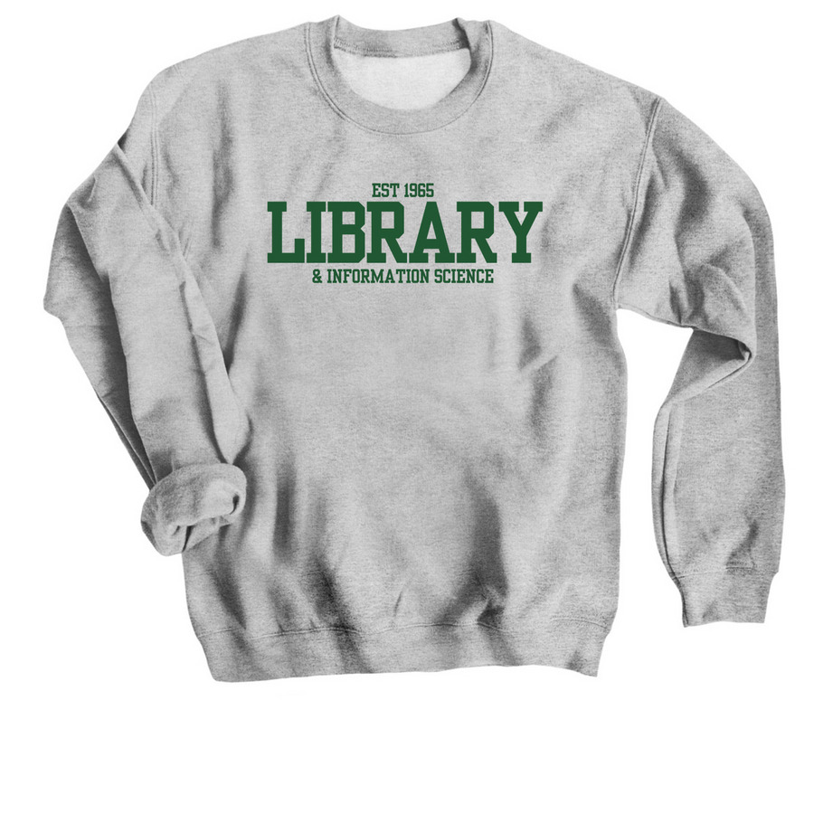 LIS Varsity, in green, a Sport Grey Crewneck Sweatshirt