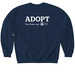 Adopt Sweatshirt, a Navy Softstyle Crewneck Sweatshirt