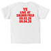Kanye West Sep 04 2026 Chicago Concert Shirt, a White Classic Unisex Tee (back-view)