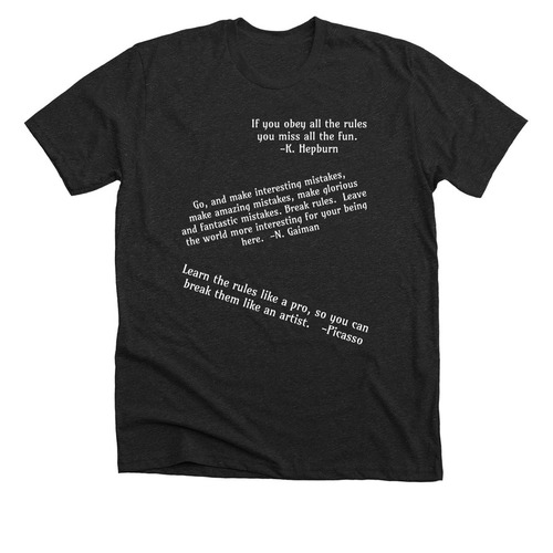 Rule Breaker, a Dark Grey Heather Premium Unisex Tee