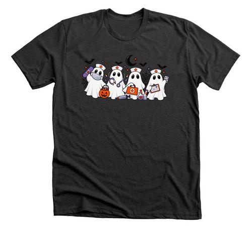 Boo Crew, a Dark Grey Heather Premium Unisex Tee