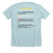 AM Three Pianos Philly, a Heather Ice Blue Premium Unisex Tee (back-view)