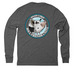 Wonderful Willy, a Aluminum Grey Allmade Eco Triblend Long Sleeve Tee (back-view)