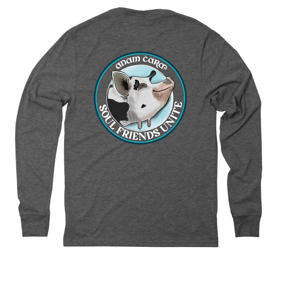 Wonderful Willy, a Aluminum Grey Allmade Eco Triblend Long Sleeve Tee (back-view)