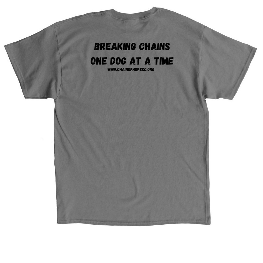 OG Logo, a Charcoal Classic Unisex Tee (back-view)