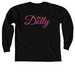 Dolly Signature&nbsp;, a Black Comfort Colors Long Sleeve Tee