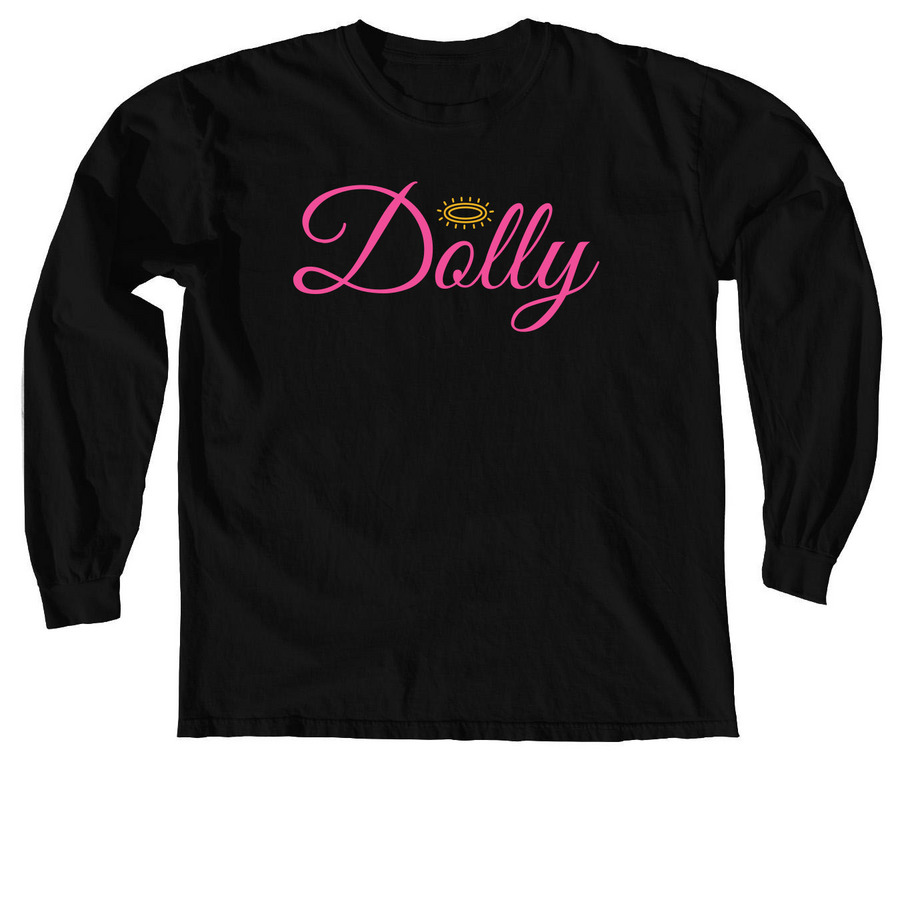 Dolly Signature&nbsp;, a Black Comfort Colors Long Sleeve Tee