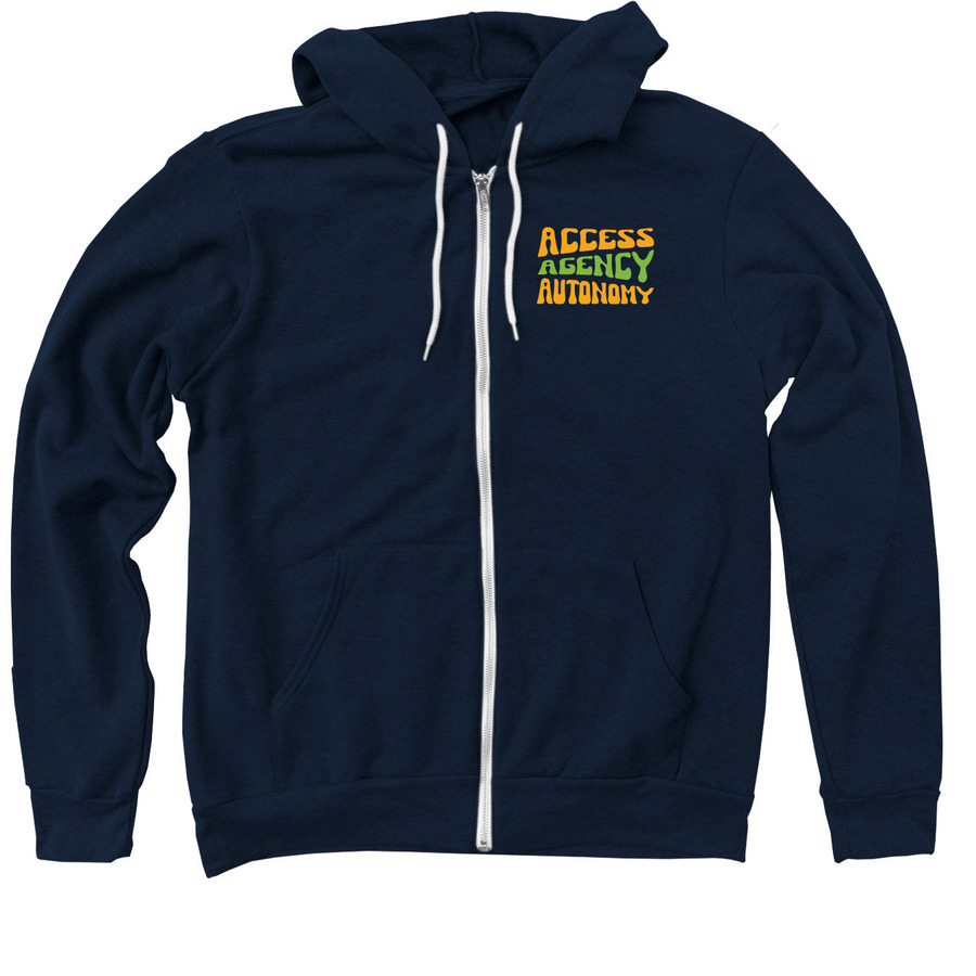 Accessible Zip-Up, a Navy Zip Up Hoodie