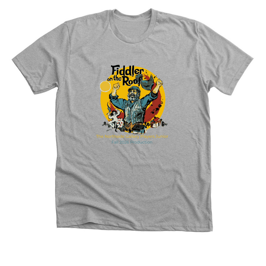 Fiddler On The Roof 2026 Cast Shirts, a Athletic Heather Premium Unisex Tee