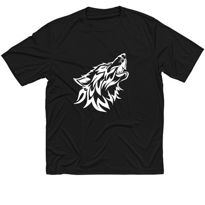 IRON WOLF: GYM COLLECTION, a Black Classic Performance Tee