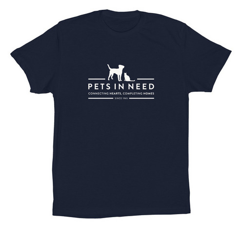 Pets In Need ? General ? Core Collection, a Navy Premium Cotton Tee