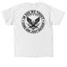 In God We Trust, a White Classic Unisex Tee (back-view)