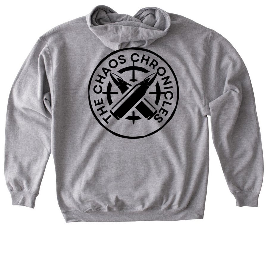 CHAOS TCC, a Sport Grey Gildan Softstyle Pullover Hoodie (back-view)