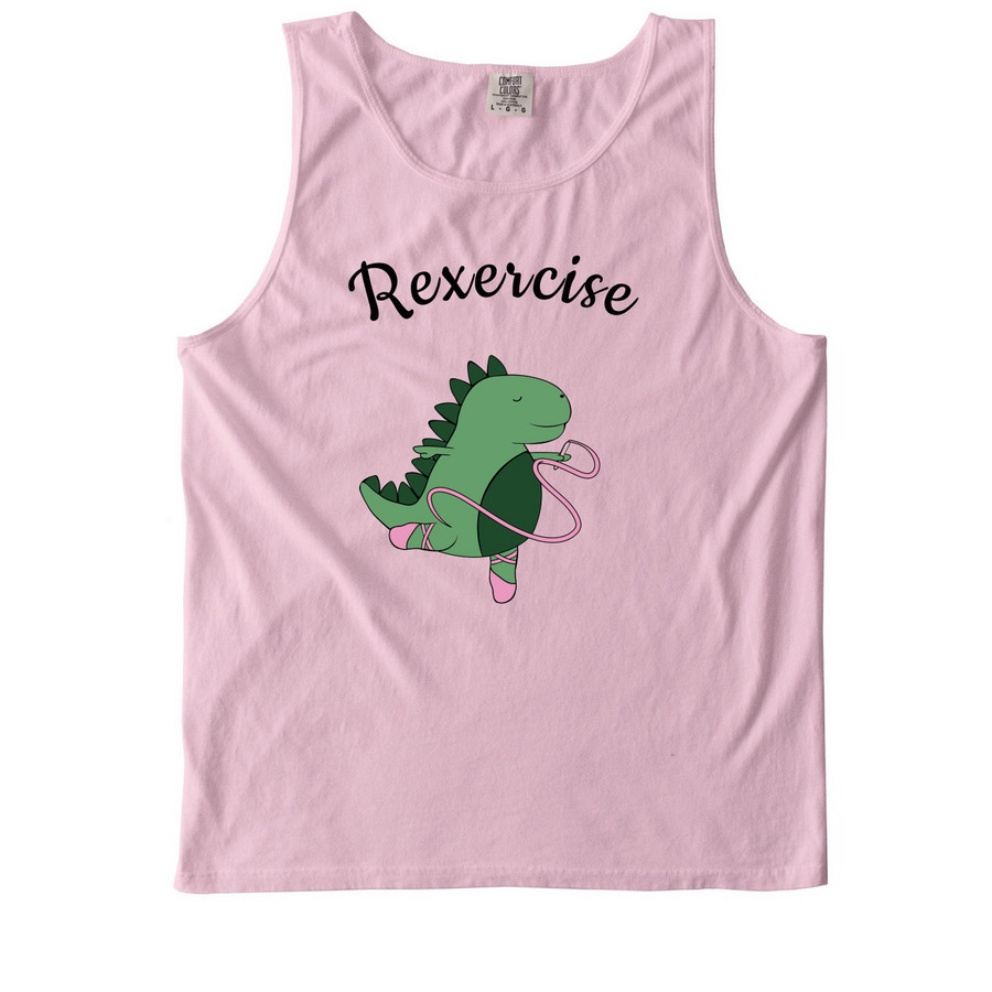 Rexercise Ballerina 2025, a Blossom Comfort Colors Tank Top
