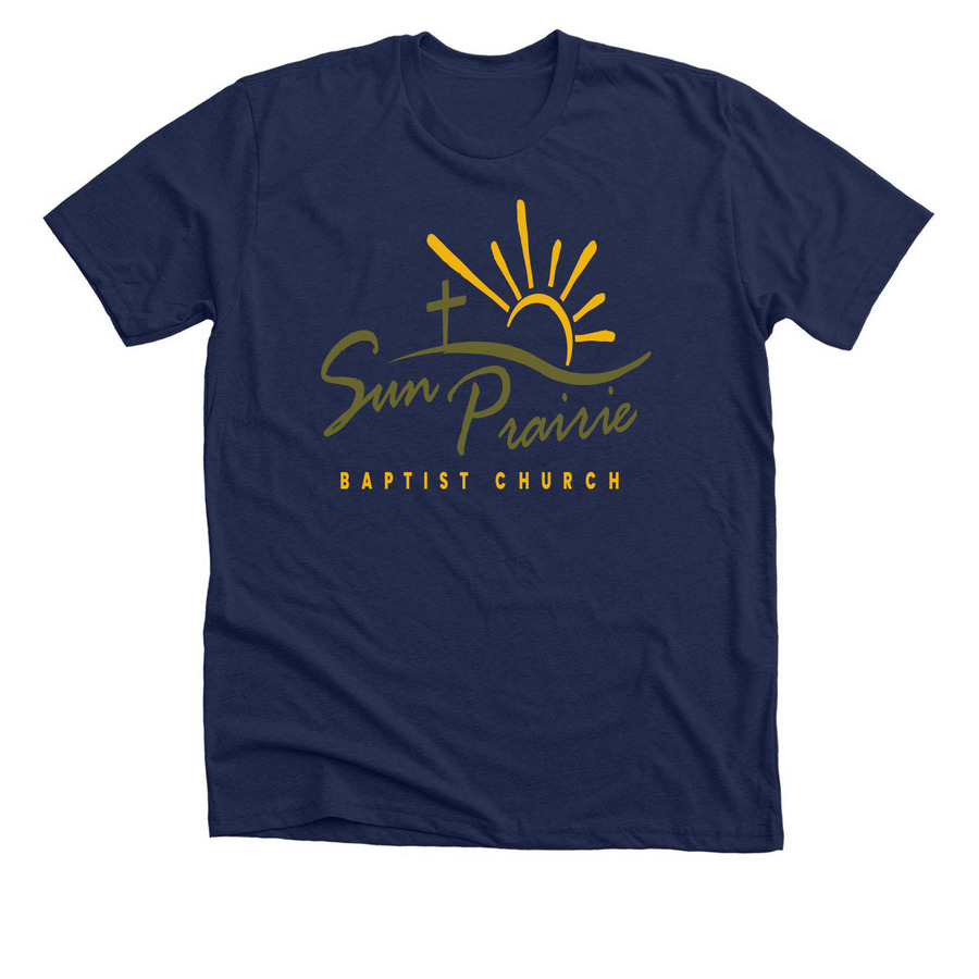 Sun Prairie Baptist&nbsp;, a Solid Navy Blend Premium Unisex Tee