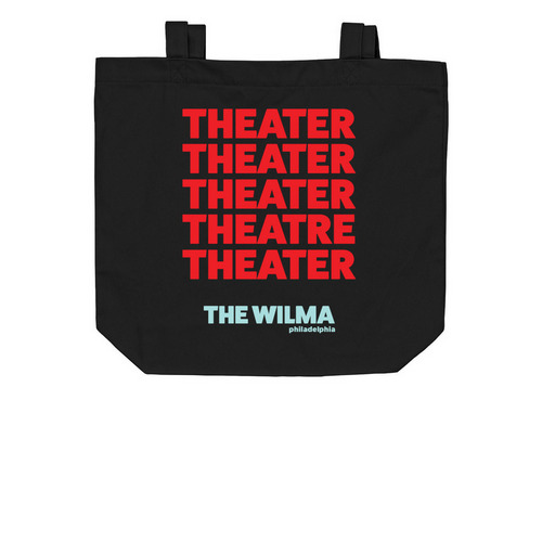 Theater/re Wilma Philly Tote, a Black Organic Cotton Tote Bag