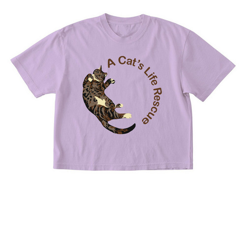 ACLR Eartipped Tabby&nbsp;, a Orchid Comfort Colors Boxy Tee