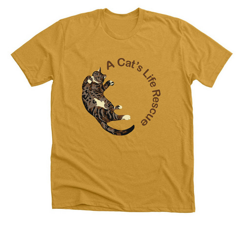 A Cat's Life Rescue&nbsp;, a Heather Mustard Premium Unisex Tee