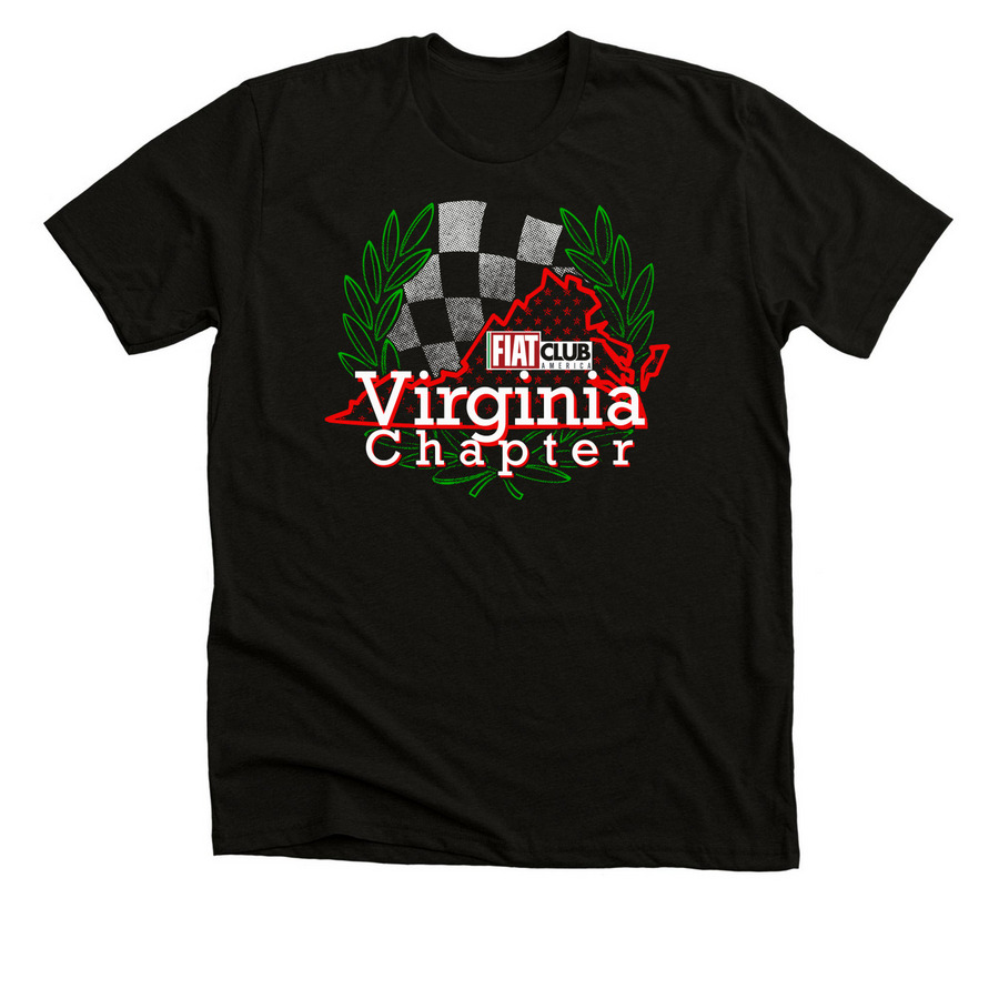 FCA Virginia Chapter Shirt #2, a Solid Black Blend Premium Unisex Tee