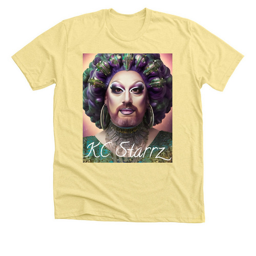 KC Starrz Starlight, a Heather Yellow Gold Premium Unisex Tee