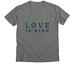 LOVE IS KIND, a Deep Heather Premium V-Neck Tee