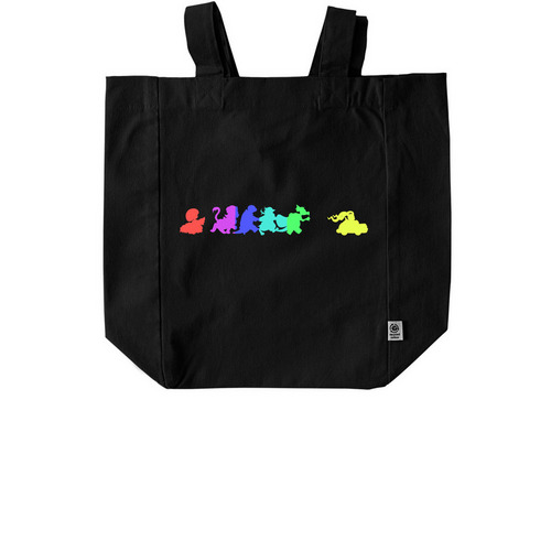 Rookiebow-Bag, a Black Recycled Cotton Tote Bag