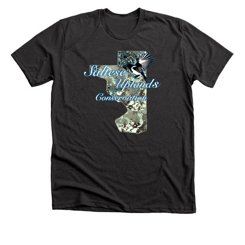 Saltese Uplands Conservation, a Dark Grey Heather Premium Unisex Tee
