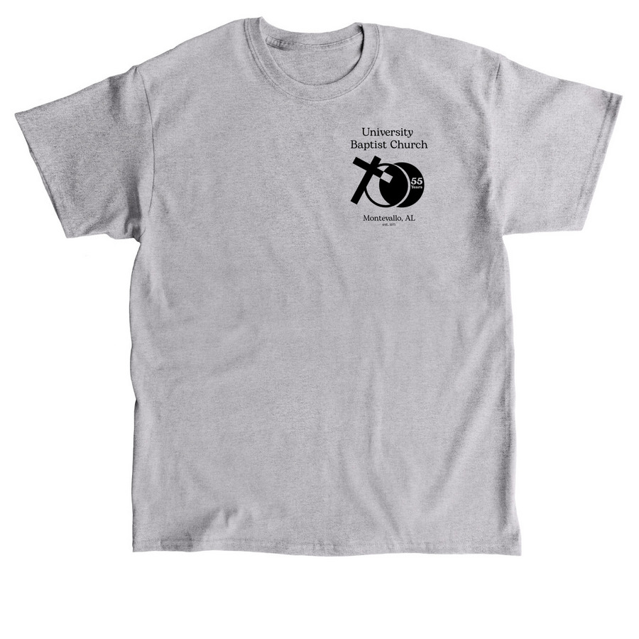 UBC 55th Anniversary T-Shirt, a Sport Grey Classic Unisex Tee