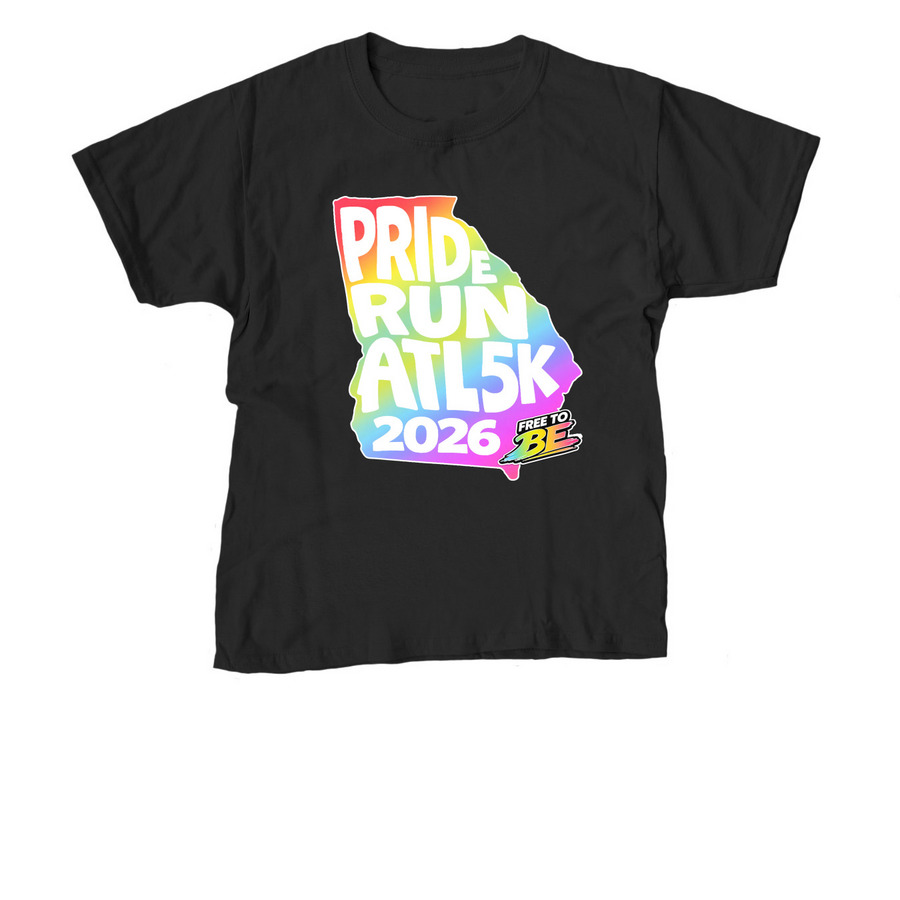 Pride Run 5K GA Love, a Black Youth Unisex Tee