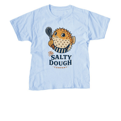 Stay Young & Salty, a Light Blue Youth Unisex Tee