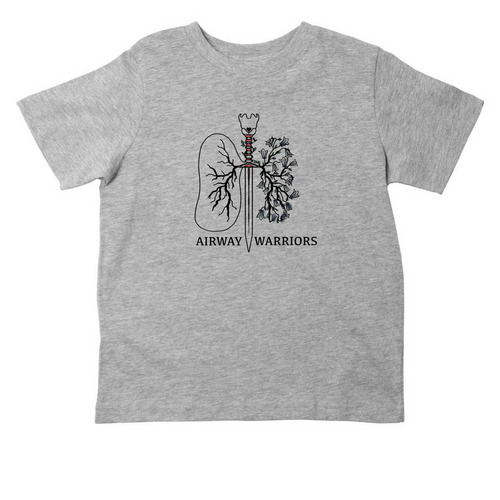 Airway Warriors, a Heather Toddler Tee