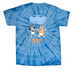 Maleeah Strong, a Baby Blue Classic Tie Dye Tee (back-view)