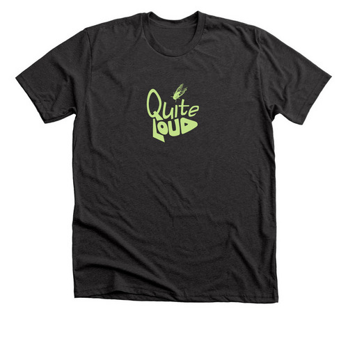 UNISEX STREET-TEAM TEE-QUITE LOUD COLLECTION&nbsp;, a Dark Grey Heather Premium Unisex Tee