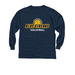 STV Blue Streak Volleyball, a Navy Youth Long Sleeve Tee