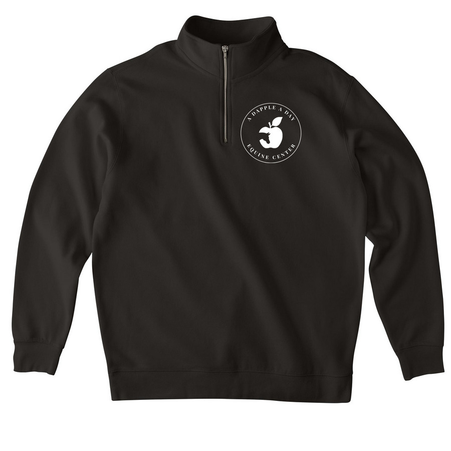 ADAD Quarter Zip Pullover, a Black Midweight Quarter Zip Pullover